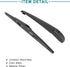 ACROPIX Windshield Back Wiper Arm Blade Rear Rear Windshield Wiper Blade and Arm for Jeep Cherokee 1 Set Black...