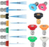 7 Pack Pressure Washer Spray Nozzle Tips Multiple Degrees, 14Inch Quick Connect, 2.5 GPM, Rated Up to 4500 PSI...