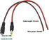 (Real 18AWG 43x2pcs Wires) 20pcs Female DC Power Pigtail Cable, 12V 5A DC Connectors for CCTV Security Camera and Lighting Power Adapter by MILAPE...