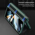 for Samsung Galaxy Z Fold 3 Case with Wrist Strap & Screen Protector & S Pen Slot,Magnetic Hinge Protective Bumper Case Ultra Slim Shockproof Anti...