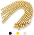 150 Pcs 100mm 4-Inch Bead Chain, 2.4mm Diameter With Ball Connector Clasp Keychain Rings Metal Nickel Dog Tag Chain (Gold)...