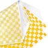 100 Sheets Checkered Dry Waxed Deli Paper Sheets, Paper Liners for Plastic Food Basket, Wrapping Bread and Sandwiches (Yellow)...