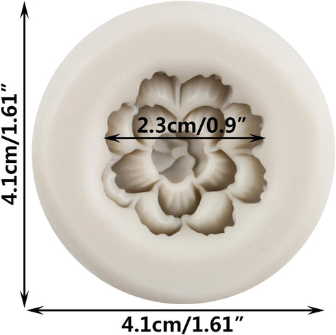 Flower Fondant Molds Cherry Blossom Cake Decorating Silicone Mold For Cake Decorating Cupcake Topper Candy Chocolate Gum Paste Polymer Clay Set Of...