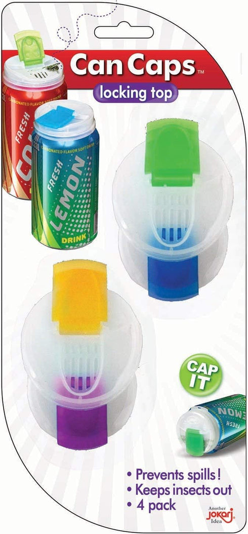 Soda Can Covers 4 Pack for Carbonated Water or Soft Drink - Best Beer Cans Cover Easy Clip on Caps Lid Seal Opening for a Fresher Drinking Experie...