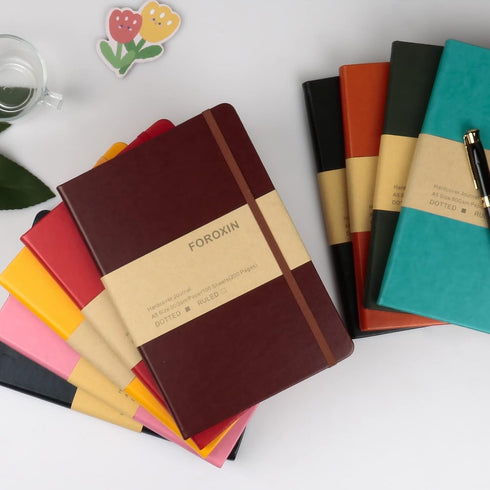 Journal notebook (A5-Dotted, Dark Green),192 Pages, Medium 5.7X8.3 inches - 80 gsm Thick Paper, Hardcover...
