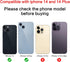 2pcs/Set Rear Back Camera Lens Covers Replacement for iPhone 14/ iPhone 14 Plus Back Rear Glass Lens Covers Replacement with Pre-Installed Adhesiv...