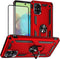 Samsung A71 5G Case, A71 5G Phone Case with Screen Protector, Military Grade Protective Cases with Ring for Samsung Galaxy A71 5G (Red)...