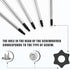 Torx Screwdriver Set T6 T7 T8 T9 T10 Star Screwdriver with 3” Steel Shaft for Toys Small Appliances & Electronic Products Repair Or Maintenance, 5...