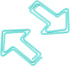Arrow Paper Clips, 12Pcs Light Blue Book Clips, Small Cute Novelty Paperclips, Stationery Accessories...
