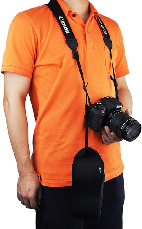 JJC Ultra Light Neoprene Camera Case Pouch Bag for Canon EOS R EOS RP +24-105mm Lens, 80D 70D 750D +18-135/17-85/18-55mm, Nikon D7500 D7200 D5500,...