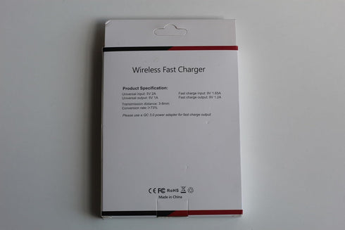 Ultra Slim Size (6mm) White Wireless Fast Charger. (Qi-Certified 10W for iPhone and Android)...