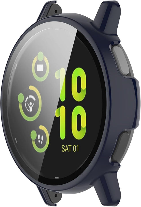 Screen Protector Compatible with Garmin Vivoactive 5 Cases (42mm) Smartwatch Case Scratched Full Cover Screen Protectors intended for GarminActive...