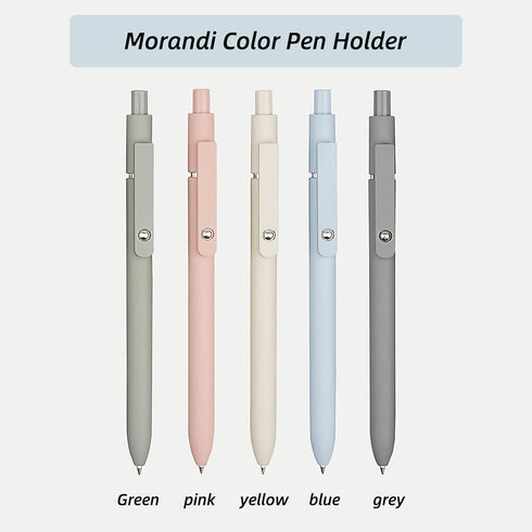 Gel Pens, 5 Pcs 0.5mm Black Ink Pens Fine Point Smooth Writing Pens, High-End Series Pens for Journaling Note Taking, Cute Office School Supplies ...
