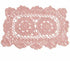 Factory Direct Craft Set of 4 Individual Rose Rectangle Cotton Hand Crocheted Lace Doilies | 12" L x 8" W...