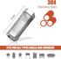 Smoke Tube for Pellet Smoker-SROKIO 6 Inch Smoke Tube BBQ Stainless Steel for Pellet Smoker Hot or Cold Smoker Accessories, with Brush...