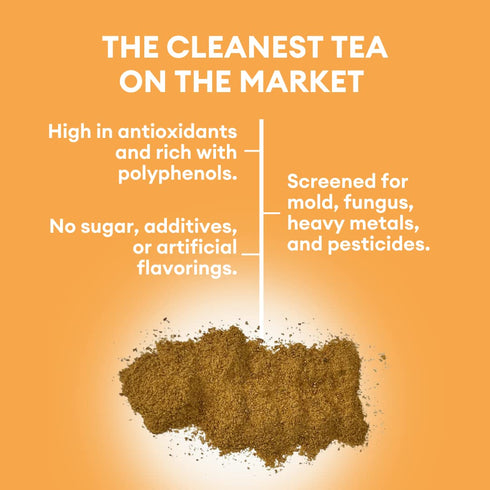 Cusa Tea & Coffee | Premium Instant Mango Green Tea With Real Fruit & Spices | Organic Leaves Drink Mix Packets | Hot or Iced Tea (30 Single Servi...