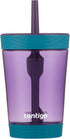 Contigo Kids Spill-Proof 14oz Tumbler with Straw and BPA Free Plastic Eggplant...