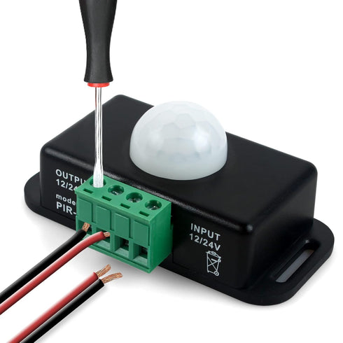 RGBZONE DC12V 24V PIR Sensor LED Switch Motion Function Cotroller for 5050 3528 5630 Flexible LED Strips Light......