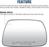 Passenger Right Side Heated Mirror Glass for 2005-2010 Jeep Grand Cherokee, Replace 5142874AA...