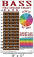 4 String Bass Instructional Chart with Fretboard Notes Poster - Nashville Numbering System - Circle of 5ths | A New Song Music | 11"x17"...