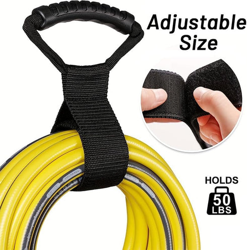 Cable Storage Straps - Garden Hose Storage Straps - Heavy-Duty Hook and Loop Straps, Garden Water Hoses and Garage Tool (1 Pack)...