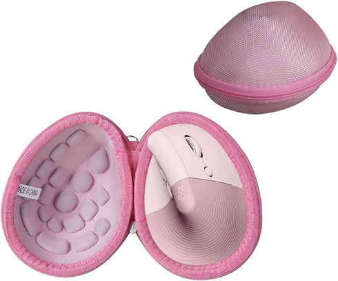 Hard Travel Case for Logitech Lift Vertical Ergonomic Mouse (Pink)...