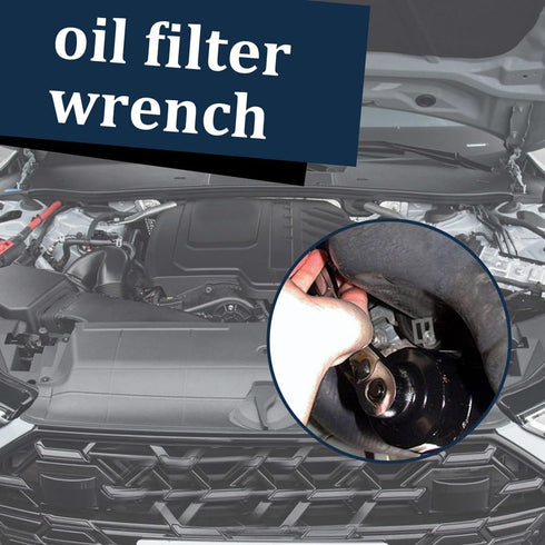 Oil Filter Wrench, Heavy Duty Oil Filter Removal Tool, 64.3mm 14 Slots Oil Filter Cap Wrench Tool Compatible with Toyota, Lexus, RAV4, Camry, Tund...