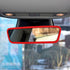 Car Rear View Mirror Silicone Protector Cover, Compatible with Model 3/Y, Auto Interior Mirror Decoration Frame, Car Accessories (Red)...