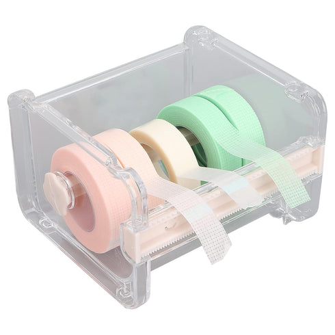 Tape Dispenser Cutter, Masking Tape Dispenser, Transparent Multi Masking Tape Cutter, Stationery Tape Dispenser Visible Roll Tape Holder for Home ...