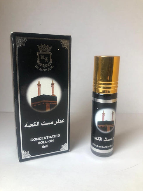 Kaaba Royal Musk - Perfume Oil Rollerball Non Alcoholic Fragrance Oil Perfumes for Men and Women, 6 mL / 0.20 Fl Oz (Pack of 1) - Long Lasting, Bl...