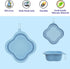 Dog Bowls Pet Collapsible Bowl Slow Feeder Outdoor, Dog Travel Bowls Portable Foldable Cat Water Dish Bowl for Pets Walking Parking Camping (Purpl...