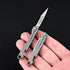 Titanium Alloy Keychain Utility Knife, Small Folding Pocket Knife for Women Men with Extra 10PCS #11 Blades...