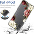 Phone Case for Redmi 9A M2006C3LG/Redmi 9i M2006C3LII Case with Tempered-Glass Screen Protector, Cute Clear Floral Pattern Full Body Protective Co...