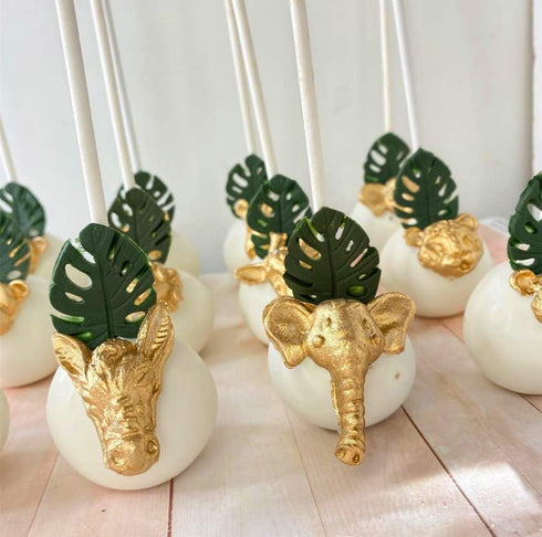JeVenis Set of 5 Jungle Safari Animal Cake Mold Jungle Safari Animal Cupcake Decoration Jungle Animals Cookie Cutters Jungle Safari Animal Cake De...