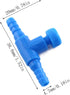 E-outstanding 5PCS T Shaped Control Valves Aquarium 2 Way Air Line Regulator Connector for Fish Tank Pump, 4mm...