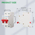 DC Miniature Circuit Breaker DZ47-63Z,500V 2 Poles 10-63A,Work for Battery and Solar PV Systems and Other DC Systems, DIN Rail Mount,DC Disconnect...