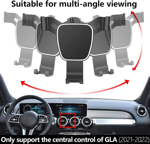 Car Phone Holder for Mercedes Benz GLA 2021 2022 2023 2024 2025 Class Auto Accessories Navigation Bracket Interior Decoration Mobile Cell Phone Mo...