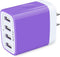 Wall Charger, USB Charger Adapter, AILKIN 4.8A 4Multi Port Fast Charging Station Power Base Block Plug Cube Brick for iPhone, iPad, Samsung Galaxy...