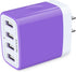 Wall Charger, USB Charger Adapter, AILKIN 4.8A 4Multi Port Fast Charging Station Power Base Block Plug Cube Brick for iPhone, iPad, Samsung Galaxy...