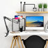 Cell Phone Holder,Overhead Video Phone Mount,Articulating Arm Webcam Stand Lazy Desk Arm,Desktop Suspension Scissor Accessory for Live Streaming,V...