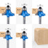 Newdeli 5pcs Roundover Router Bit Set 1/4 inch Shank, Radius 1/8", 3/16", 1/4", 5/16", 3/8"?Bearing Guide for Rounding Edge bits with 1/2" to 1/4"...