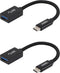 SAHEL USB C to USB Adapter (2-Pack), USB Type-C to USB 3.0 OTG Converter, Thunderbolt 3 to USB Female Adapter, Compatible with MacBook Pro/Air, iP...