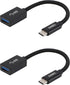 SAHEL USB C to USB Adapter (2-Pack), USB Type-C to USB 3.0 OTG Converter, Thunderbolt 3 to USB Female Adapter, Compatible with MacBook Pro/Air, iP...
