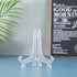 Artliving 6 Inch Clear Plastic Easels or Stand/Plate Holders to Display Pictures or Other Items at Weddings, Home Decoration, Birthdays, Tables (1...