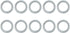 X AUTOHAUX 10pcs Universal Engine Oil Crush Washers Drain Plug Gaskets 12mm ID. 19.7mm OD. for Car...