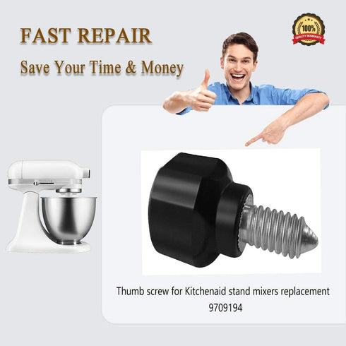 Mixer Knob for Kitchenaid Replacement Parts,As Kitchenaid Mixer Replacement,Mixer Screw Attachment for Kitchenaid Stand Mixer 2 Pcs...