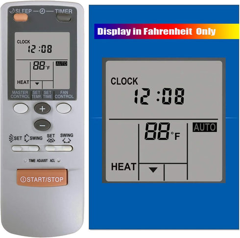 Replacement Air Conditioner Remote Control for Fujitsu Ar-jw1 Ar-jw11 Ar-jw13 Ar-jw17 Ar-jw19 Ar-jw2 Ar-jw27 Ar-jw28 Ar-jw30 Ar-jw31...