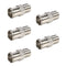 RG6 Compression F Type Connector Quick Push on Coax Cable Adapter Nickel Plated Pack of 5...