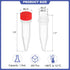 PATIKIL 1.5ml Plastic Cryogenic, 200Pcs Cryogenic Vial Screw Top Frozen Test Tube for Lab Laboratory Science, Red Cap...