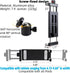 Aluminum Tripod Mount Adapter for iPad, 360 Rotatable Tablet Holder Compatible with iPad Air/Mini, iPad 10.2/9.7, iPad Pro 11/12.9/13, Samsung Tab...